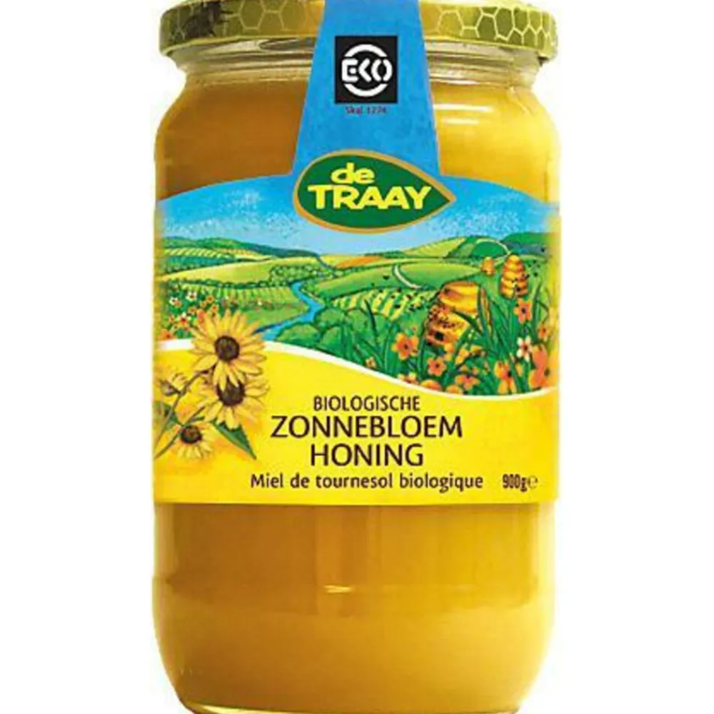 3x Honing Zonnebloem Bio 900 gr Siropen & Zoetstoffen