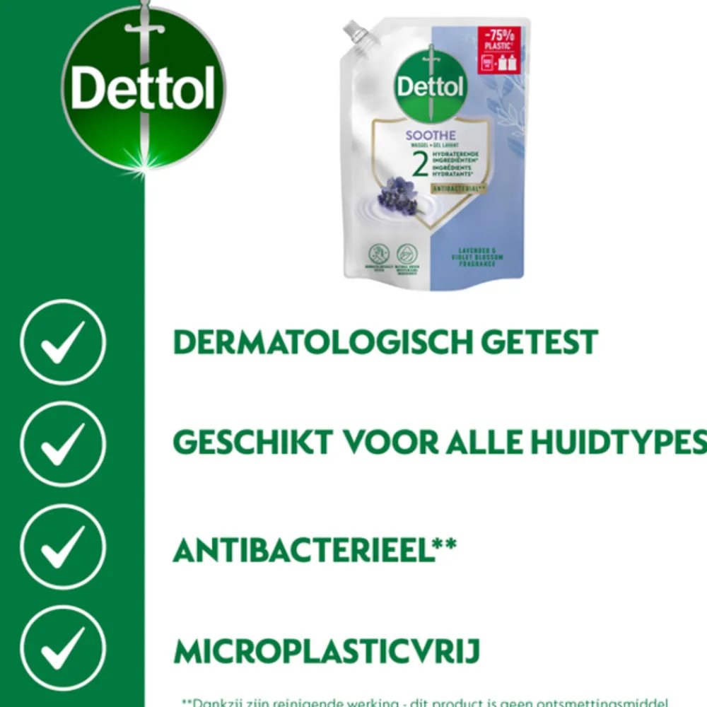 Handverzorging<Dettol 6x Refill Handzeep Relaxing Lavender 500 ml