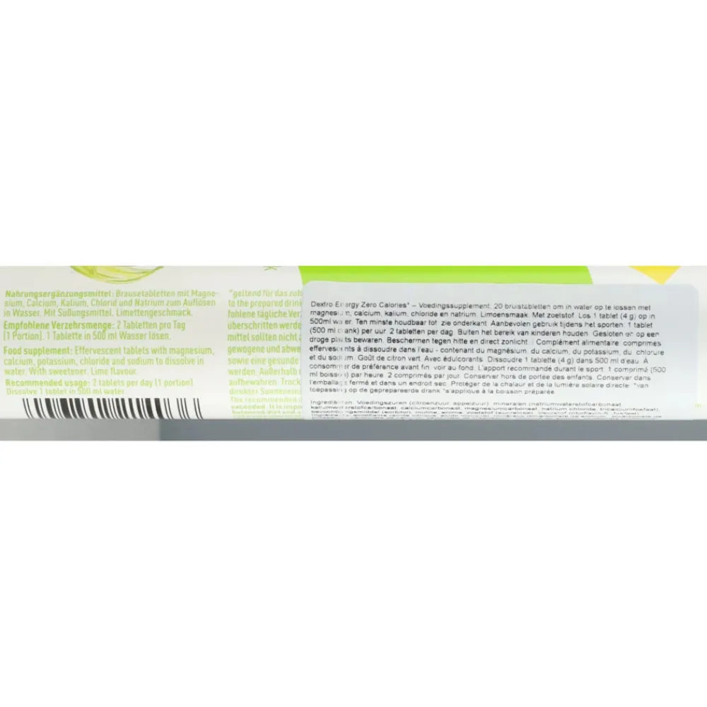 4x Energy Zero Calories Lime 80 gr^Dextro Online