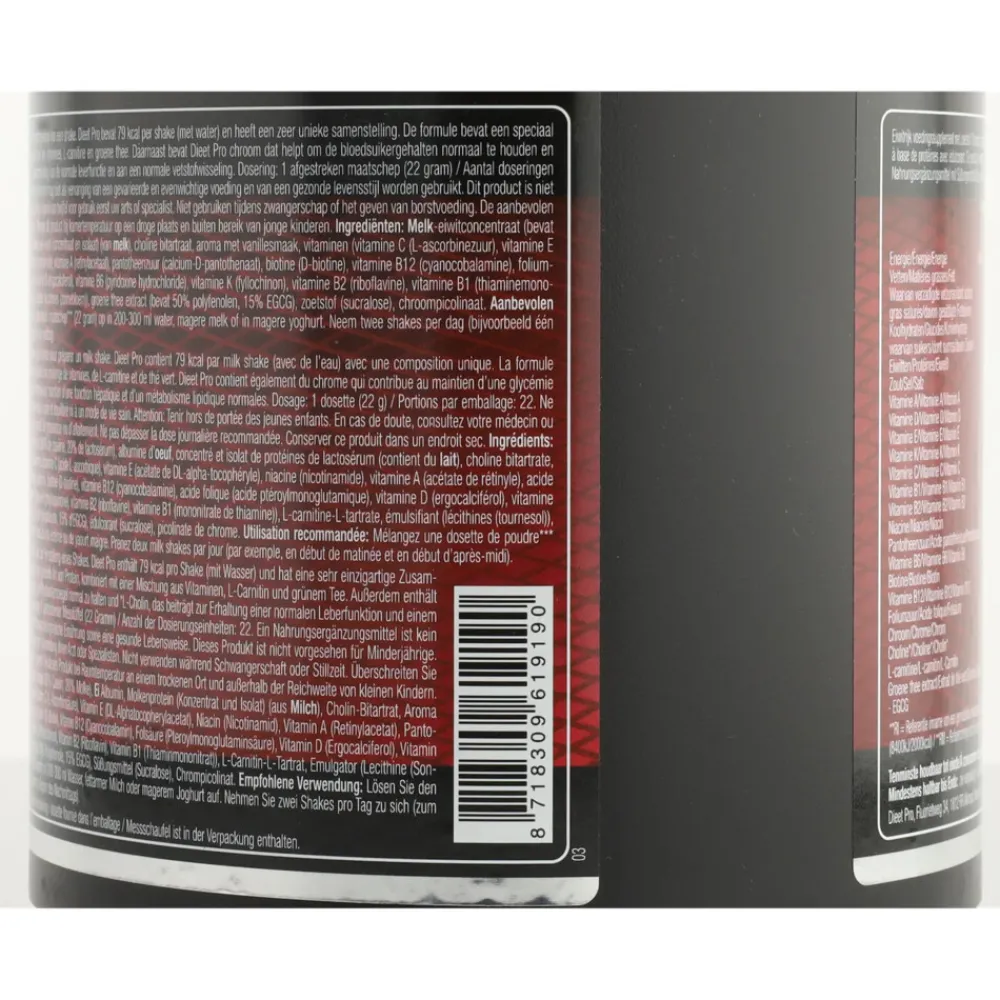 Sportvoeding & Drank|Dranken<Dieetpro 6x Eiwit Shake Vanille 500 gr