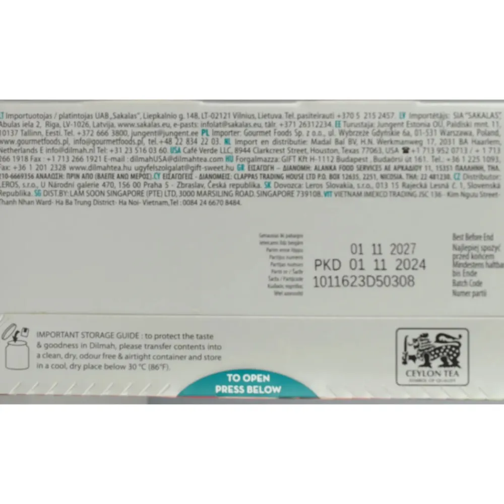 3x Lychee Thee 20 stuks^Dilmah Sale