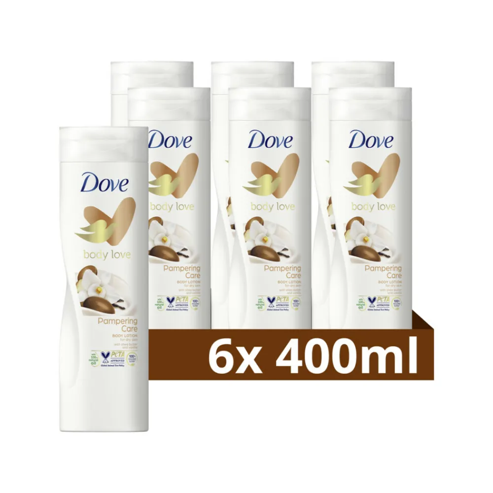 Sale 6x Bodylotion Pampering Care 400 ml Huidverzorging