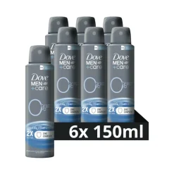 Deodorant<Dove 6x Deodorant Men+ Care 0% Clean Comfort 150 ml