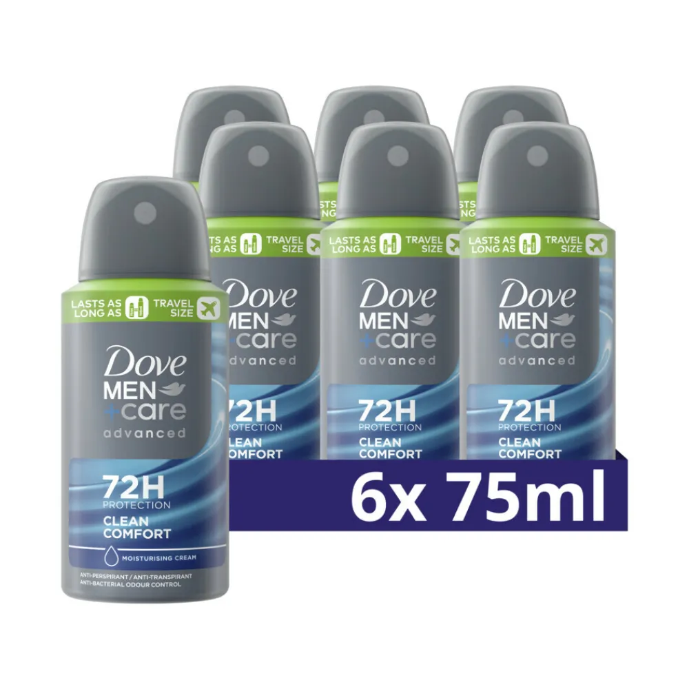 6x Deodorant Men+ Care Clean Comfort 75 ml^Dove Best