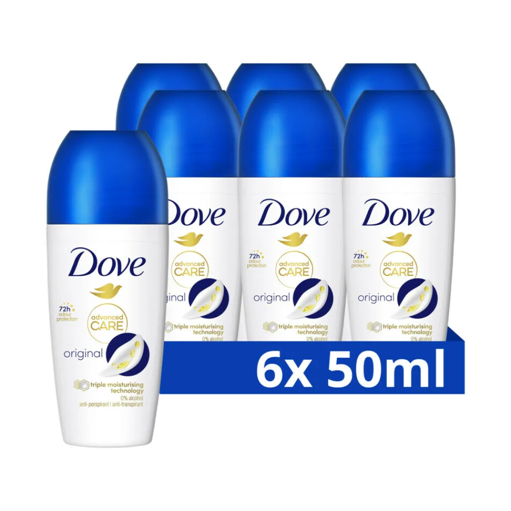 6x Deodorant Roller Original 50 ml^Dove