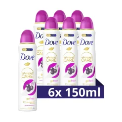 6x Deodorant Spray Advanced Care Acai Berry & Waterlily 150 ml^Dove New