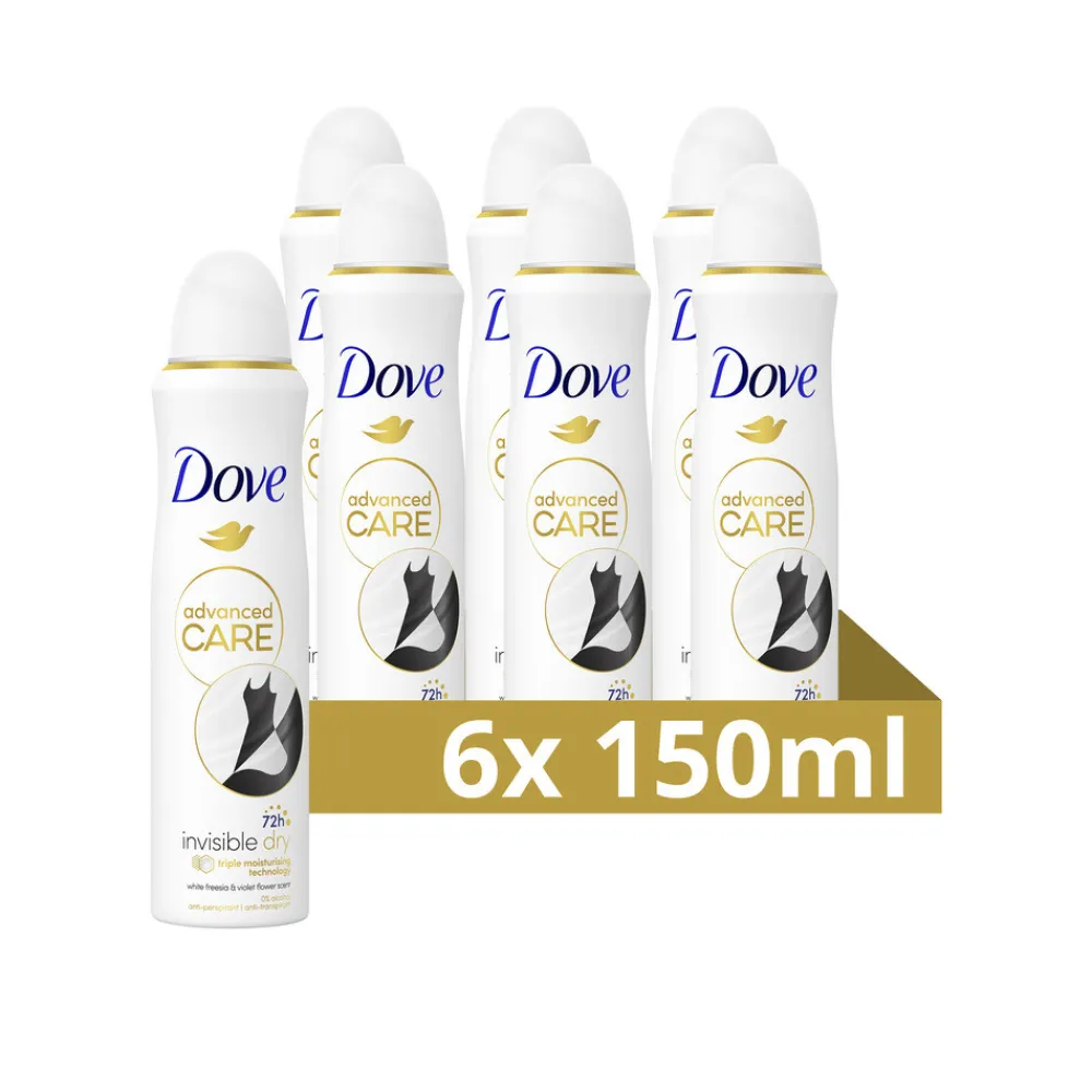 Outlet 6x Deodorant Spray Invisible Dry 150 ml Deodorant