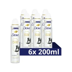 6x Deodorant Spray Invisible Dry 200 ml^Dove Clearance