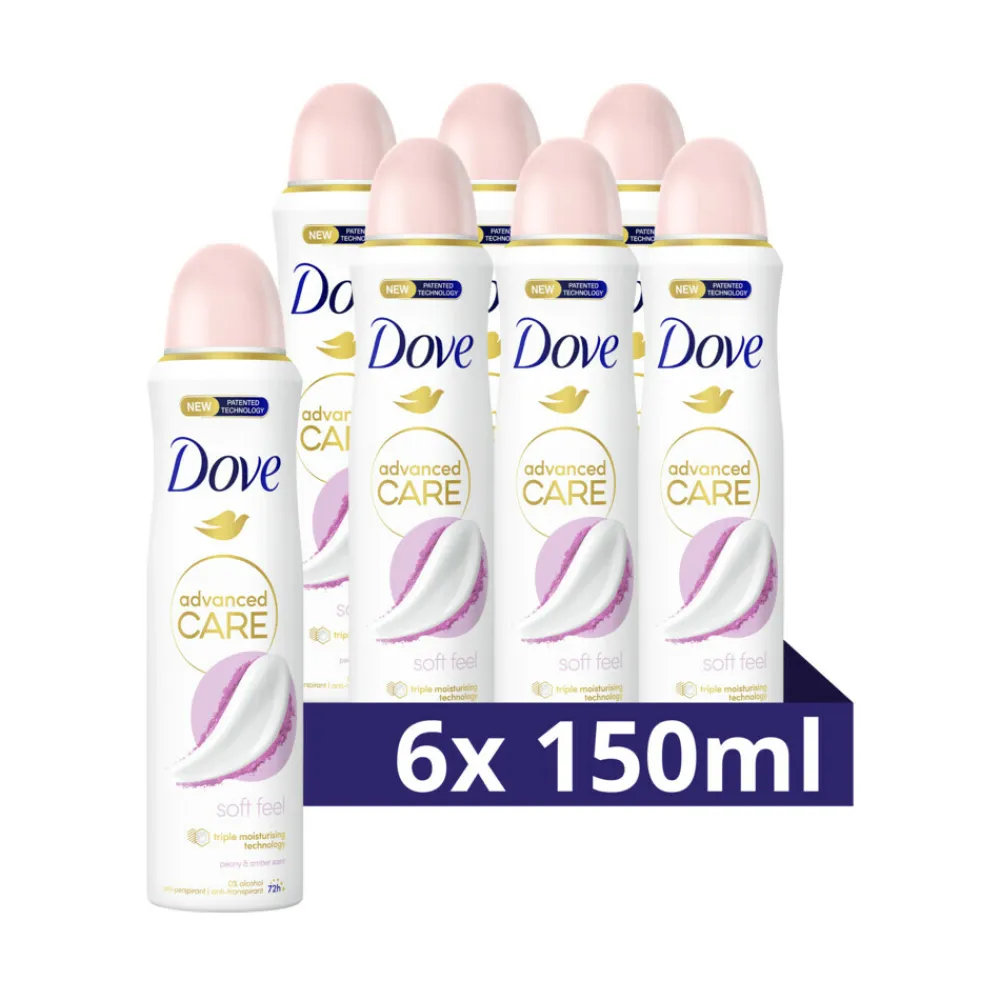 Deodorant<Dove 6x Deodorant Spray Soft Feel 150 ml