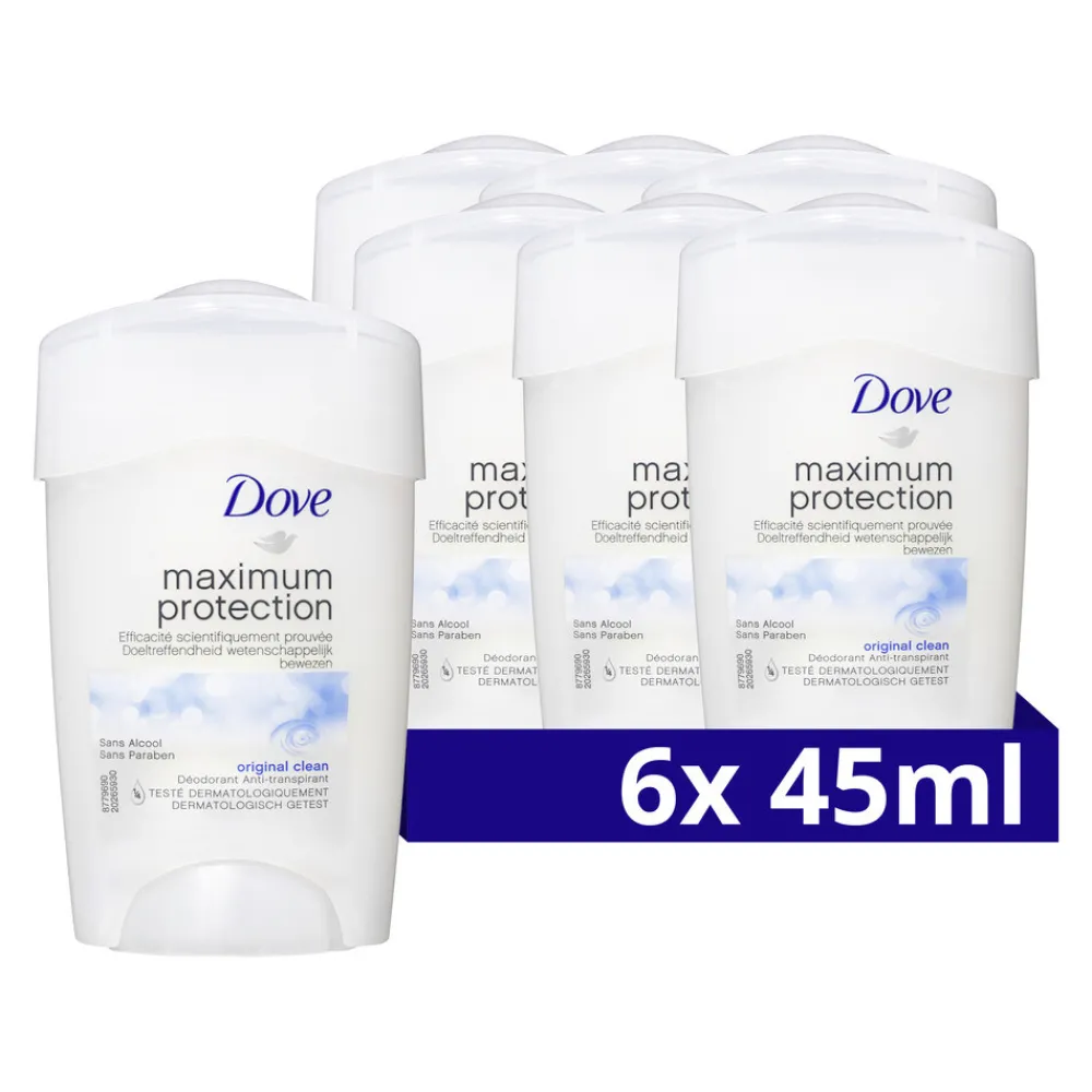 Deodorant<Dove 6x Deodorant Stick Maximum Protection Original 45 ml