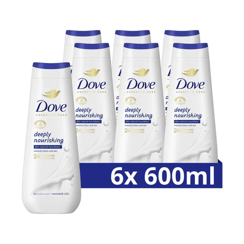 6x Douchecrème Deeply Nourishing 600 ml^Dove Discount