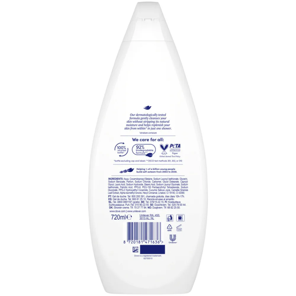 Bad & Douche<Dove 6x Douchecrème Fresh Care 720 ml
