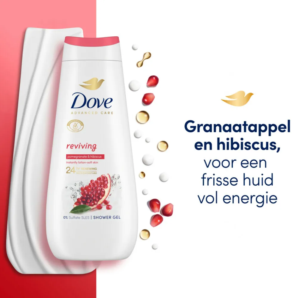6x Douchecrème Reviving 400 ml^Dove Best