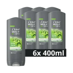6x Douchegel Men+ Care Extra Fresh 400 ml Bad & Douche