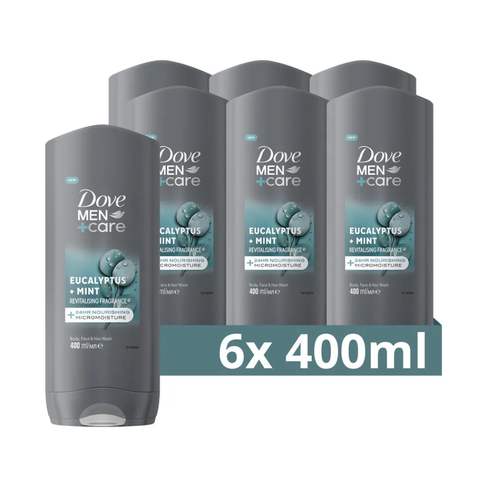 6x Douchegel Men+ Care Eucalyptus + Mint 400 ml^Dove Online