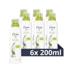 6x Shower Foam Coconut Oil 200 ml^Dove Discount