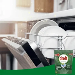 4x Vaatwastabletten All In One Original 71 stuks^Dreft Sale