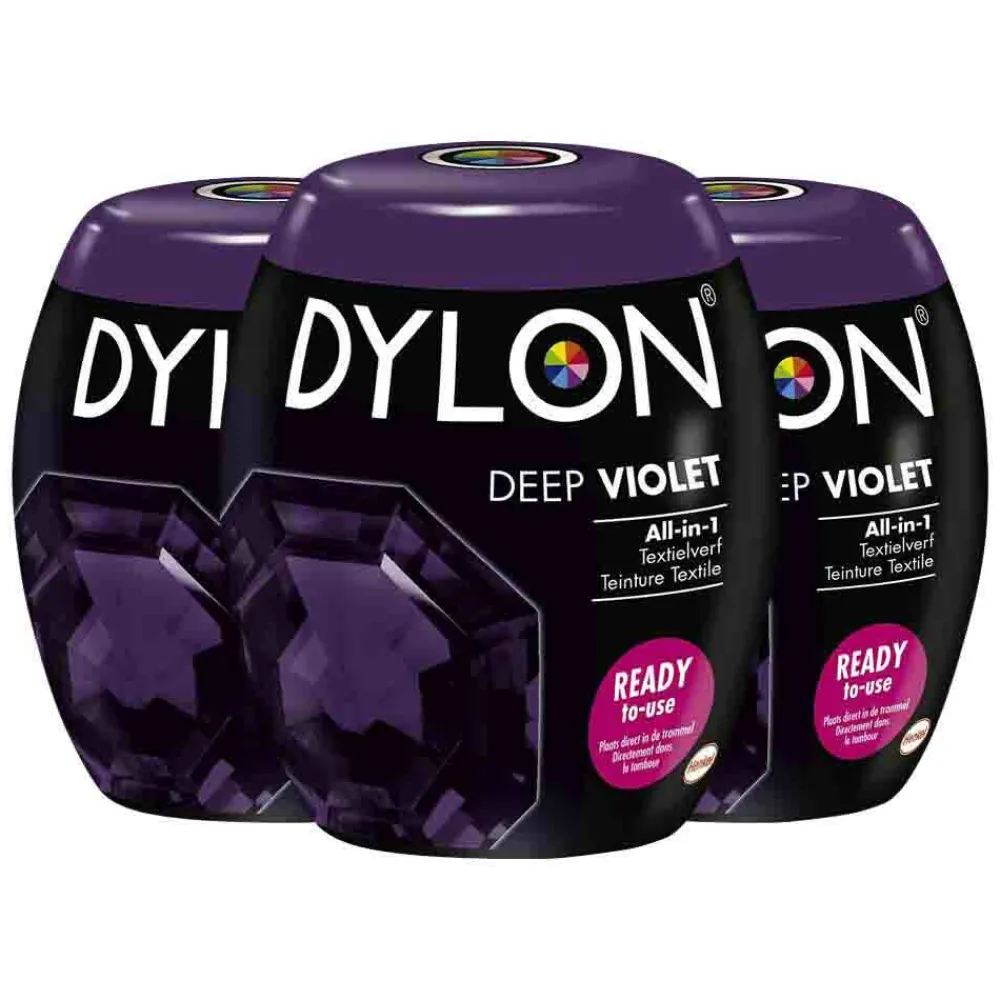 Discount 3x Textielverf Deep Violet 350 gr Textiel & Leerverf