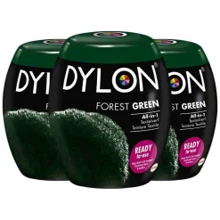 Textiel & Leerverf<Dylon 3x Textielverf Forest Green 350 gr