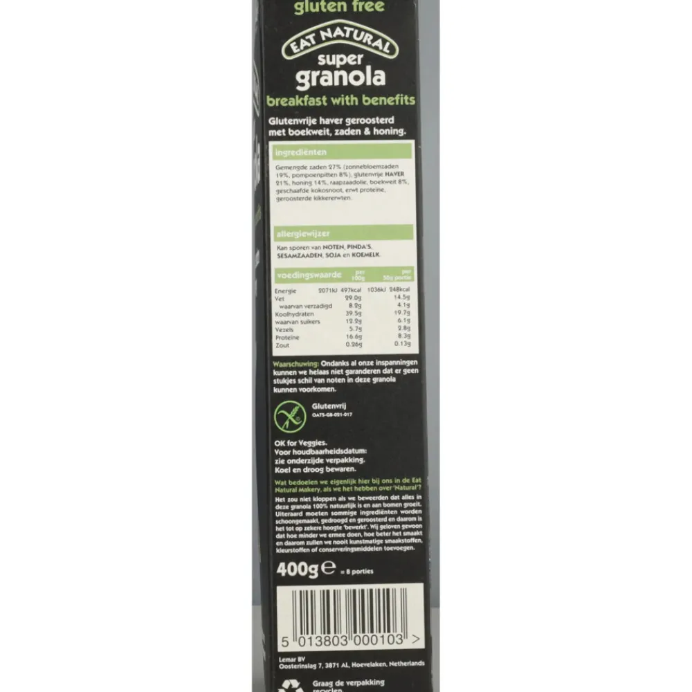 5x Super Granola Boekweit Glutenvrij 400 gr^Eat natural Discount