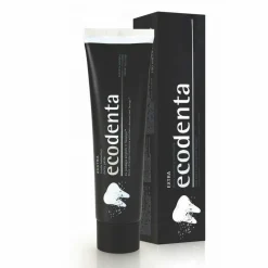 4x Tandpasta Extra Whitening Black Houtskool 100 ml^Ecodenta Hot