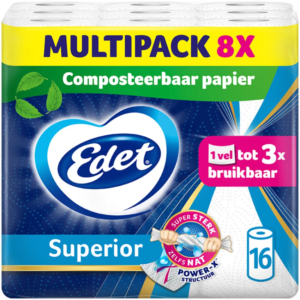 Best 8x Superior Keukenpapier 2 stuks Keukenpapier