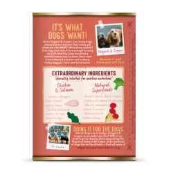 6x Blik Vers Vlees Senior Hondenvoer Kip - Zalm 400 gr^Edgard & Cooper Clearance