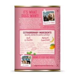 Hot 6x Blik Vers Vlees Puppy Hondenvoer Eend - Kip 400 gr Hondenvoer