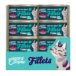 Discount 24x Kattenvoer Fillets Tonijn - Inktvis 70 gr Kattenvoer
