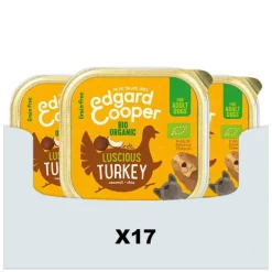 Hondenvoer<Edgard & Cooper 17x Kuipje Vers Vlees Hondenvoer Bio Kalkoen 100 gr