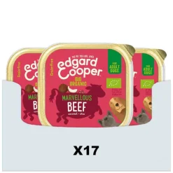 17x Kuipje Vers Vlees Hondenvoer Bio Rund 100 gr^Edgard & Cooper Discount