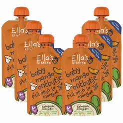 Sale 6x Ella's Kitchen Baby Ontbijtje 6+ m Mango 100 gr Baby & Peutervoeding