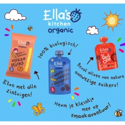 Baby & Peutervoeding<Ellas Kitchen 6x Ella's Kitchen Knijpzakje Fruit Smoothie 6+ m Appel Peer Banaan Kiwi 90 gr