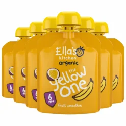 6x Ella's Kitchen Knijpzakje Fruit Smoothie 6+ m Banaan Appel Passievrucht Abrikozen 90 gr^Ellas Kitchen Discount
