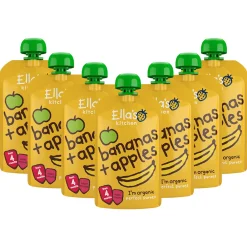 Baby & Peutervoeding<Ellas Kitchen 7x Ella's Kitchen Knijpzakje 4+ m Banaan Appel 120 gr