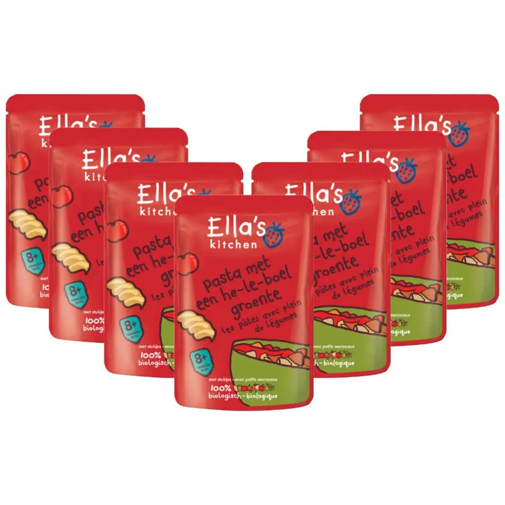 7x Ella's Kitchen Pasta met groente 8+ m 190 gr^Ellas Kitchen Sale
