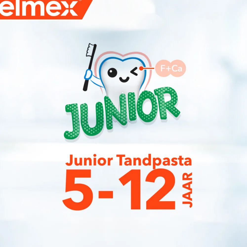 12x Gel-Tandpasta Junior (5-12 Jaar) 75 ml^Elmex Discount