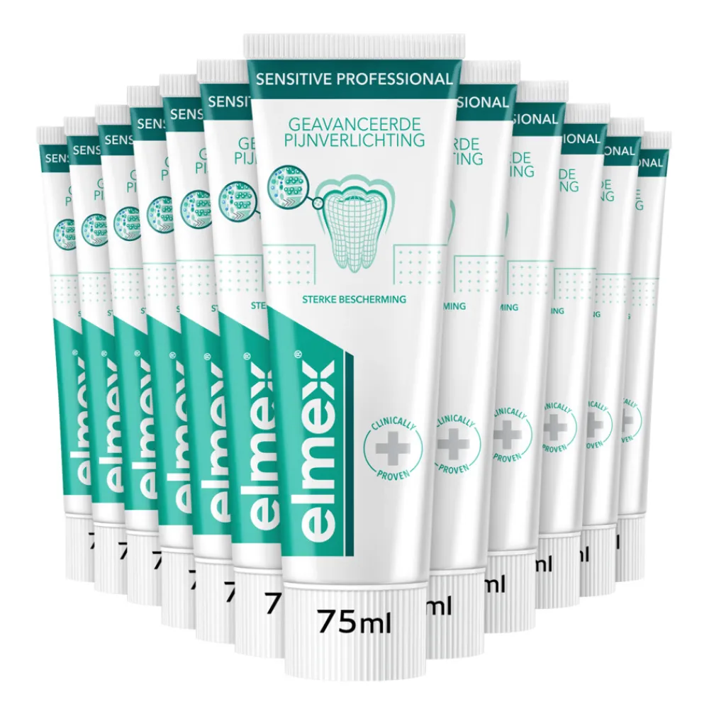 Specialistische Mondverzorging|Spoelen & Poetsen<Elmex 12x Tandpasta Sensitive Professional 75 ml