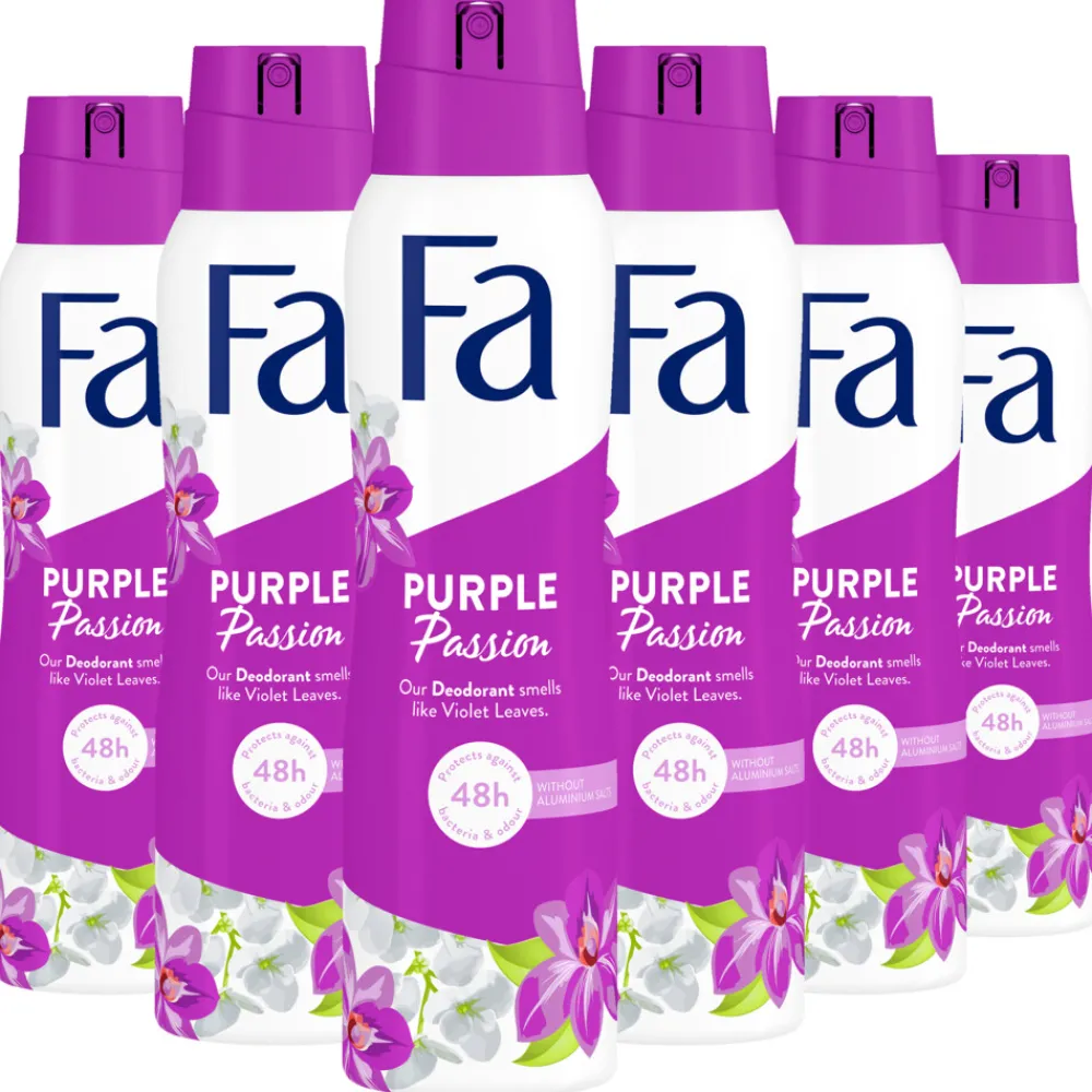 Deodorant<Fa 6x Deodorant Spray Purple Passion 150 ml
