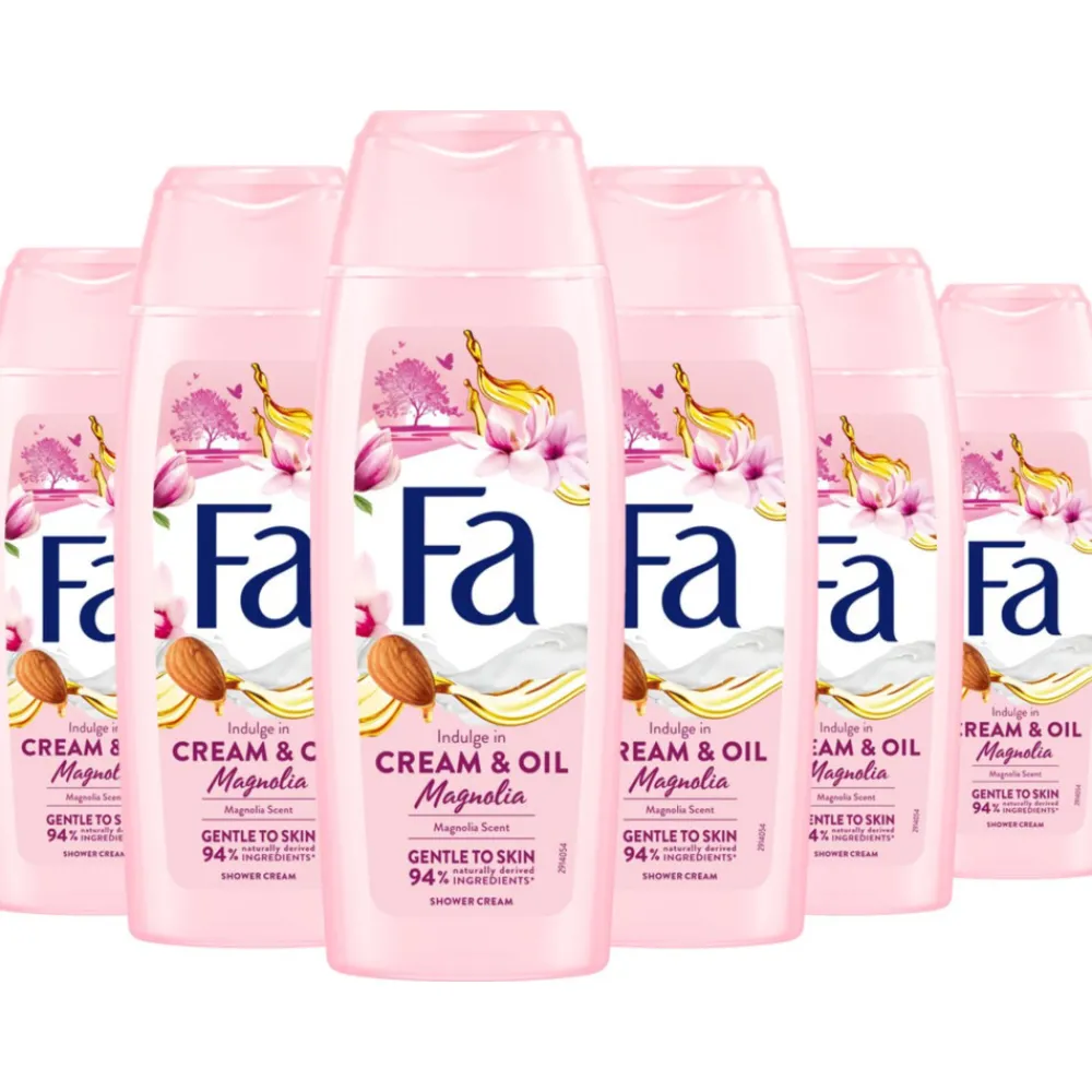 Discount 6x Douchecrème Cream Oil Silk Magnolia 250 ml Bad & Douche