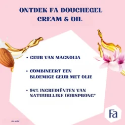 Discount 6x Douchecrème Cream Oil Silk Magnolia 250 ml Bad & Douche