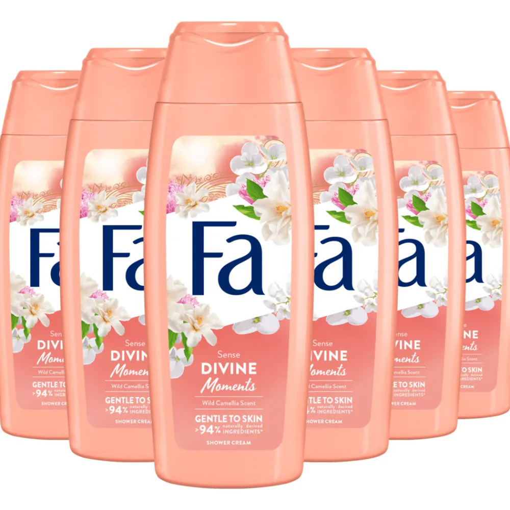 Bad & Douche<Fa 6x Douchecrème Divine Moments 250 ml