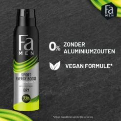 Deodorant<Fa 6x Men Deodorant Spray Sport Energy Boost 150 ml