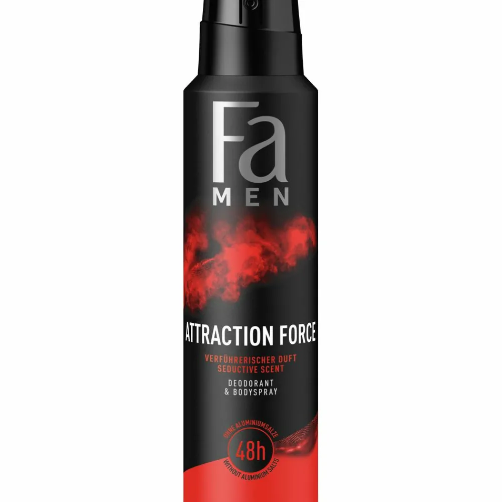 Discount 6x Men Deodorant Spray Attraction Force 150 ml Deodorant
