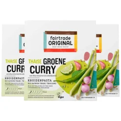 Discount 3x Kruidenpasta Groene Curry 70 gr Pasta, Rijst & Wraps