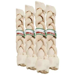 Snacks<Farm Food 4x Rawhide Dental Braided Stick XL