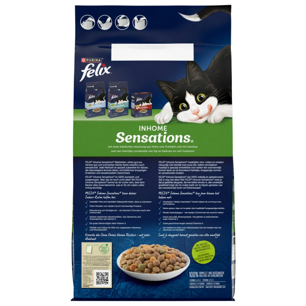 4x Kattenvoer Inhome Sensations 4 kg^Felix Discount