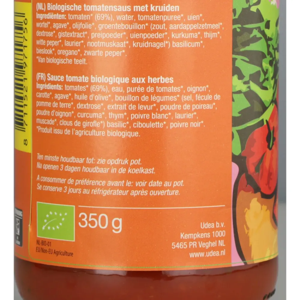 Outlet 3x Pastasaus Traditionale Biologisch 350 gr Soepen & Sauzen