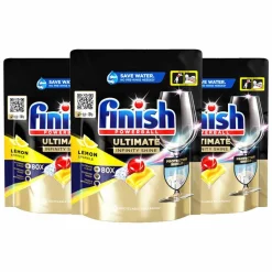 Machineafwas<Finish 3x Quantum Vaatwastabletten Ultimate Infinity Shine 80 stuks