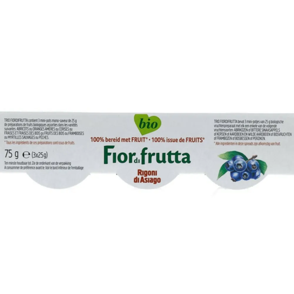 3x Biologische Jam Fruitmix 3 x 75 gr^Fiordifrutta Sale